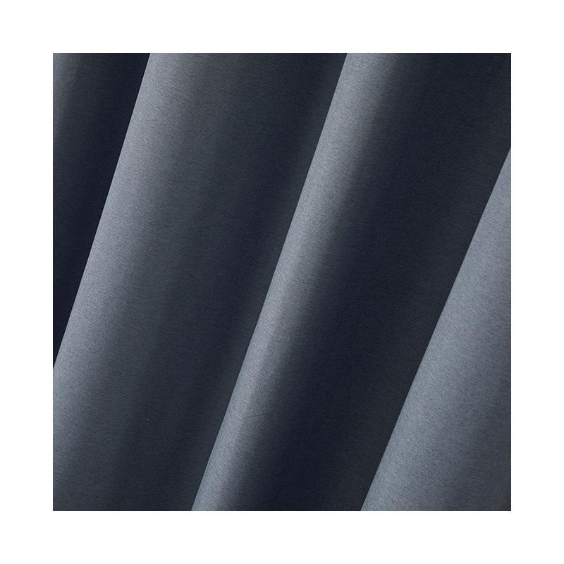 Curtains Full Blackout Plain Perforated Vertical Curtains, Bedroom Living Room Sound Insulation Finished Curtain Fabric