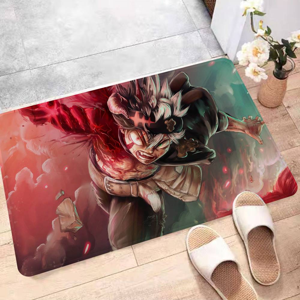 Anime Black Clover Kitchen Mat Kids Room Bedroom Decoration Balcony Anti-Slip Doormat Living Room Alfombra