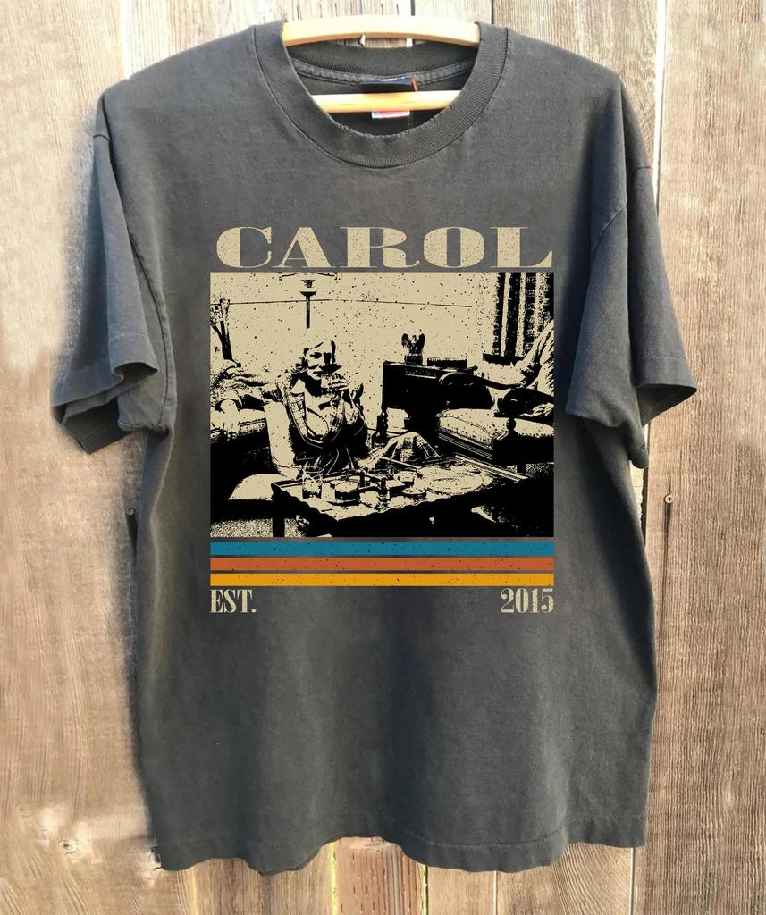 Carols Moviethemed Tshirt in Retro Style Printed Pattern Tshirt A Gift for Fans Suitable for Both Unisex and Women