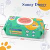 SUNNY DOGGY Pet Wet 80 Sheets x 6 for and and Other and Safe for Licks Wipes, Packs, Dogs, Paws, Ears, Eyes, All-Over Cleansing, Cats, Pets,