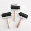 Wood Handle Rubber Roller Brayer Stamping Tool 6cm Printmaking Roller Art Ink Painting Tool