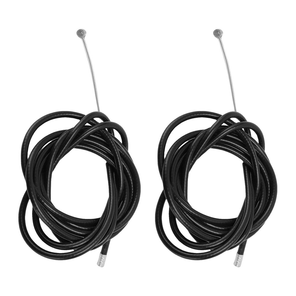 2pcs Brake Cable Replacement for M365 Pro4 Electric Scooter Black 6.4ft Rubber Steel Scooter Brake Line