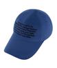 Hebeles Text Block Peach Wash Ball Cap - Blue