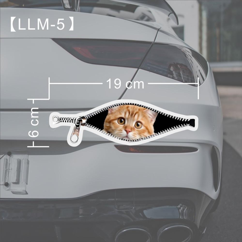 Scratch Covering Car Stickers Creative Car Decorative Sticker New Zipper Stickers  Car Window Glass