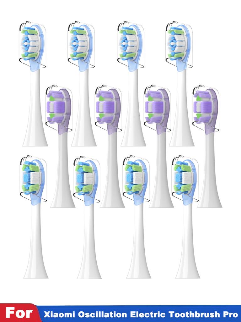 4PCS Replacement Brush Heads For Oscillation Electric Toothbrush Pro Mijia MES610 MES609 Toothbrush Head Soft Bristle