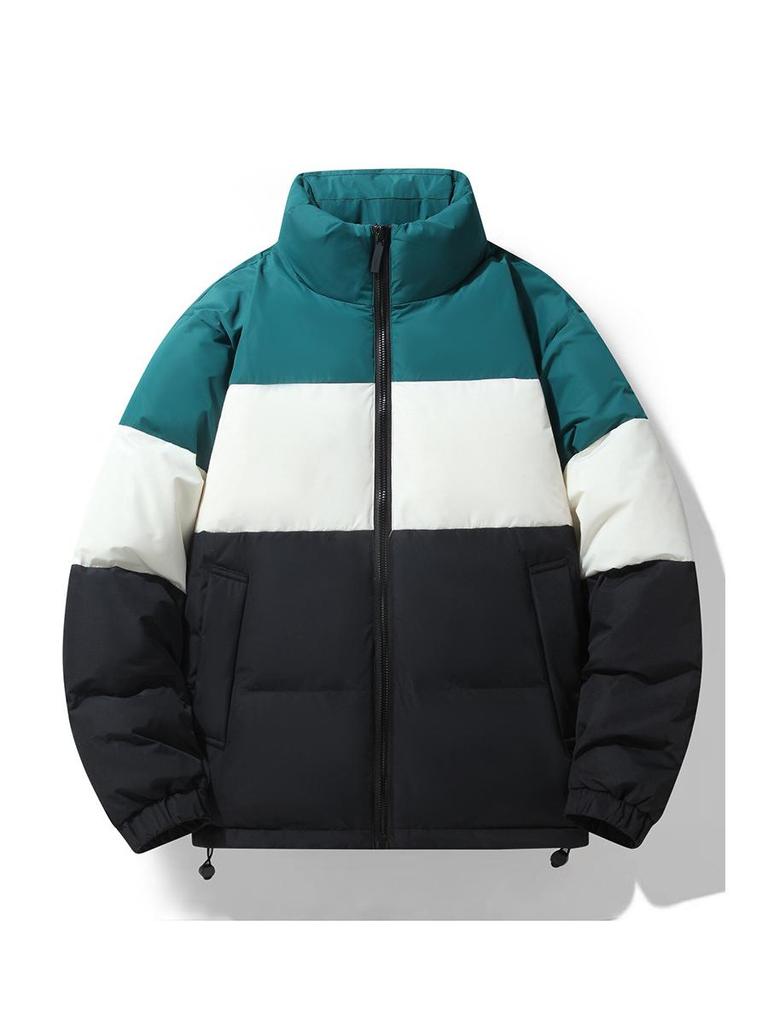 Unisex Winter Windproof Jacket - 90% White Duck Down, Thickened & Warm, Trendy National Standard Design