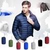 2025 Новая куртка из легкого пуха Мужская короткая куртка из пуха белого утки Мужская тонкая пуховая куртка Мужская стеганая куртка