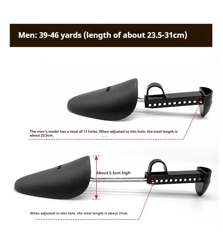 1 Pair Scalable Shoe Trees for Men Unisex Shaping Anti Wrinkle Shoe Lasts Anti Deformation Inner Support Shoes Stretcher