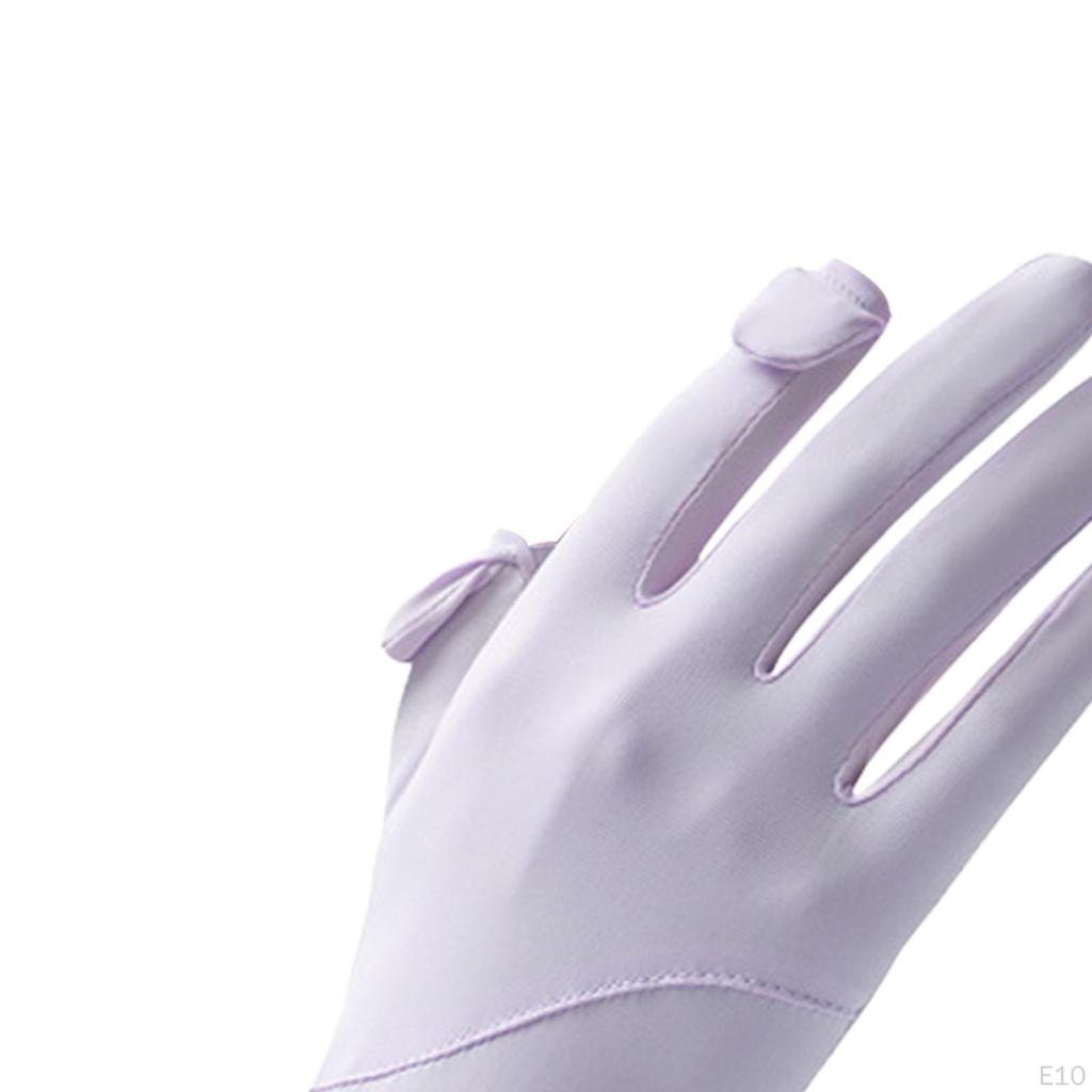 Sun Protection Gloves for Women Driving Touchscreen Non Slip Full Finger