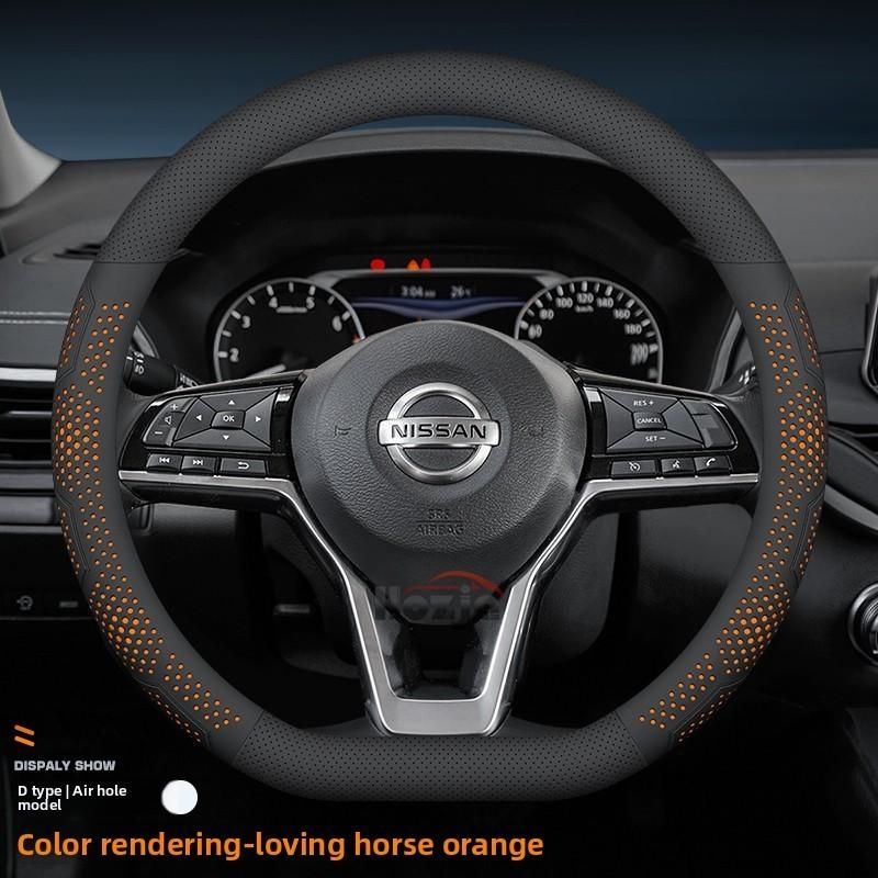 Leder Lenkradabdeckung für Nissan Qashqai Juke Sentra Kicks Xtrail Sentra Versa Altima 2024 2025 2026 Zubehör