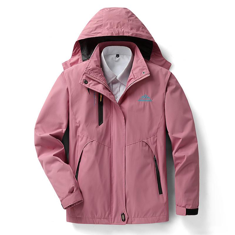 Spring & Autumn Waterproof Jacket: Men's & Women's Outdoor Single-Layer Mountaineering Couple Style