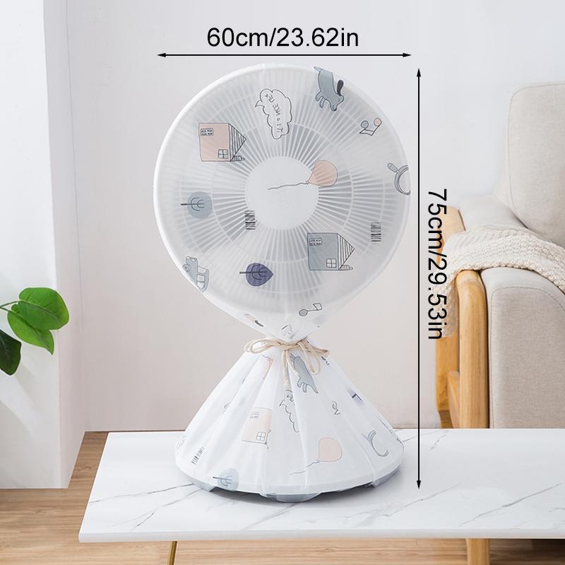 

1 шт. Чехол для хранения Портативный ПВХ Универсальный Круглый Пылезащитный Чехол для Электрического Вентилятора Водонепроницаемый Всесторонний Бытовой S