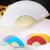 Handmade Kids Drawing Wedding Folding Chinese Style Paper Fan Hand Held