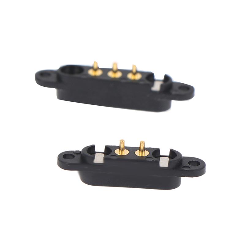 1 Pcs Dc 12V 3A Waterproof Magnetic Pogo Pin Connector 3P 4P Pin Pogopin Male Female Spring Loaded Dc Power Socket