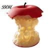 Small Resin Skull Decor Apple Core Ornament, Dark Themed Desk Figurine, 3D Printed Fashionable Niche Furnishings Realistic Statue, Gothic Collectible