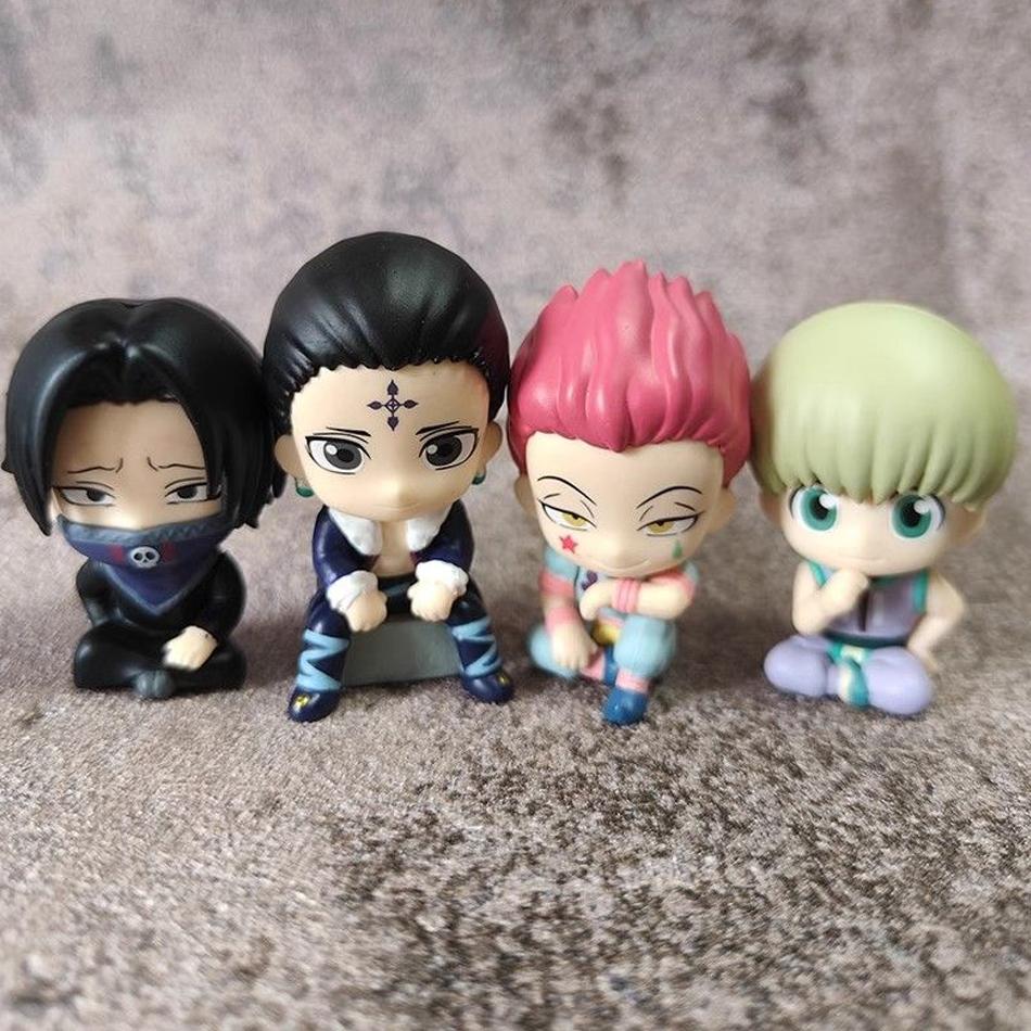 4-8pcs/set Aixlan GON FREECSS Figure  Q Version HUNTER X HUNTER Action Figure In PVC Amine Christmas Gift Collectable Statue