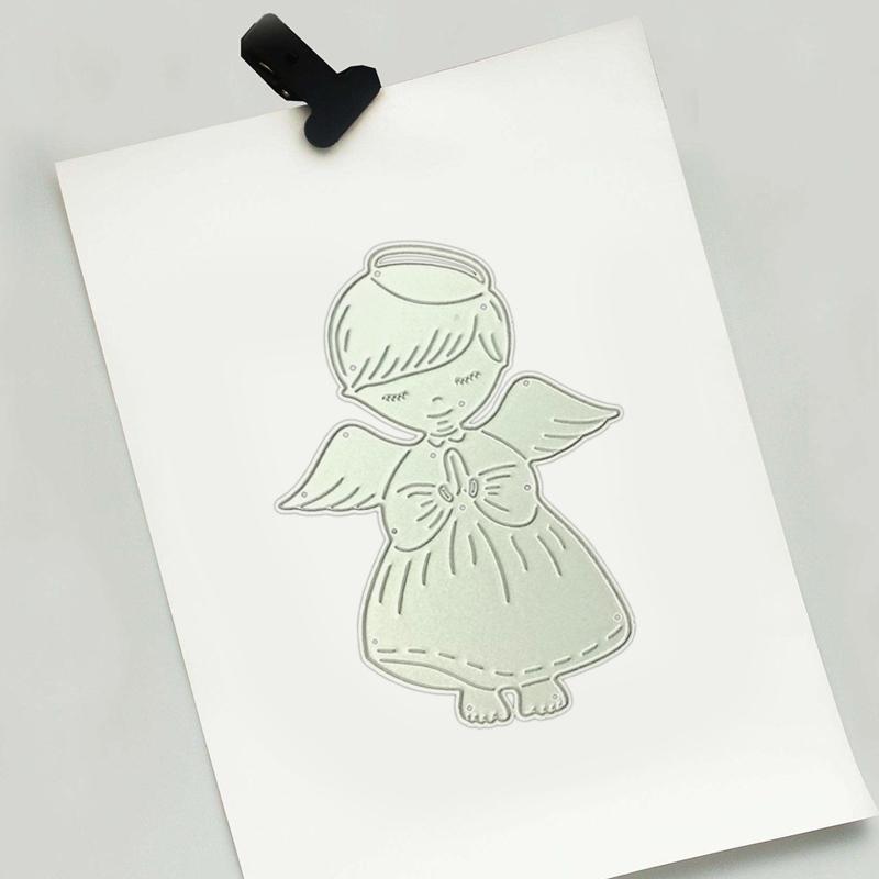Metal Mold for DIY Supplies Metal Cutting Die Angel Girl Handsize Simple Mold Fine Made DIY Embossing Paper Dies