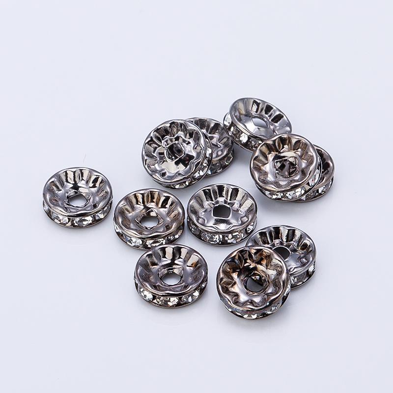 Louleur High Quality Rhinestone Crystal Beads Rondelle Loose Spacer Beads For DIY Jewelry Making Accessories Supplie Wholesale