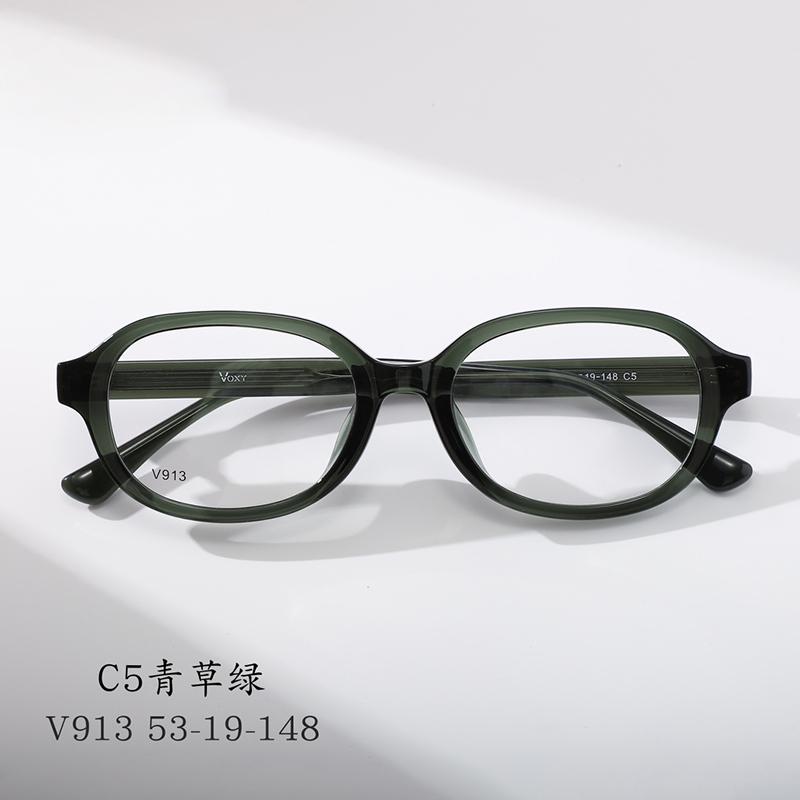 

ALICIA Big Size Woman New Fashion Retro Round Full Frame Luxury Acetate Eyewear Optical Prescription Frames Man