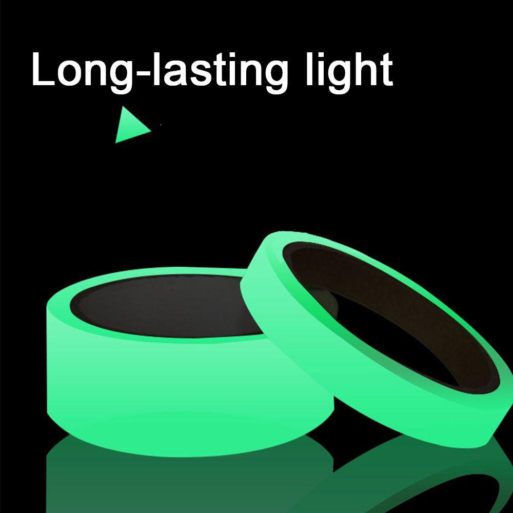 Green Removable Security Decoration Home Stage Decorative Tape Fluorescent Tape Adhesive Tape Warning Stickers Luminous Tape 1cmx3m