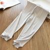 Girls' Mosquito Proof Pants with Fungus Edge Elastic Ice Silk Breathable Slim Fit Leggings for Children and Babies, Thin Pants for Summer