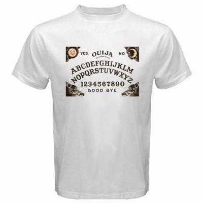 Nuova Tavola Ouija Tavola Spiritica Uomo Bianca Taglia S-5XL
