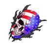 Mdikawe Skull Car Window Sticker,Skeleton Head Sticker,Skeleton Head Decal for Truck Window - American