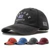 Unisex Vintage Washed Cotton Baseball Cap Adjustable New York Letters Embroidery Snapback Hats For Women Men Soft Top Sunhat