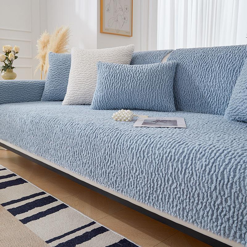 Lamb's Wool Sofa Cushion Is Thickened In Winter, and The Four-season Universal High-quality Sofa Cloth Cover Cloth Is Non-slip and Dirt-resistant
