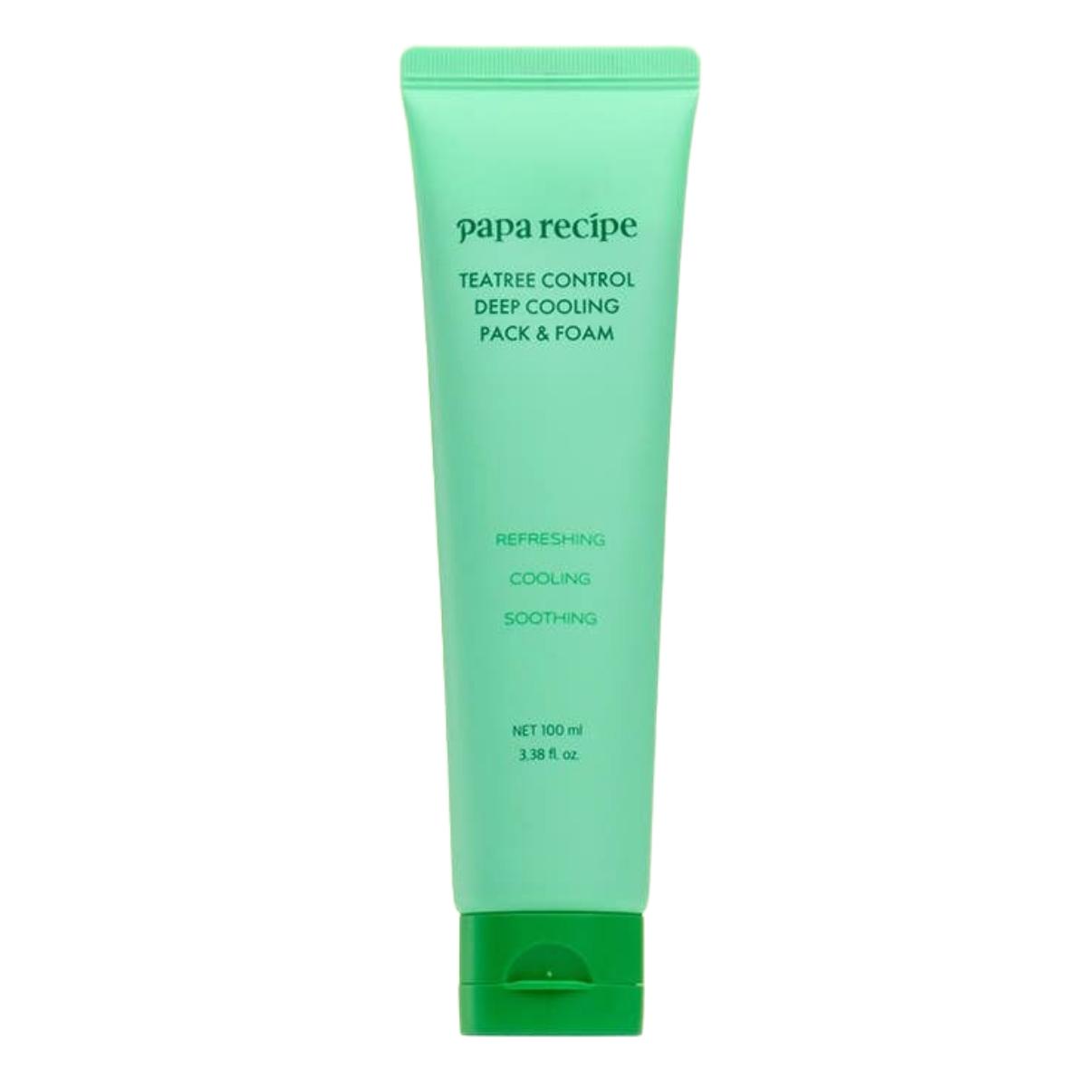 

Papa Recipe Tea Tree Control Deep Cooling Pack Cleanser 2-in-1 Pore Purifying & Soothing 100ml