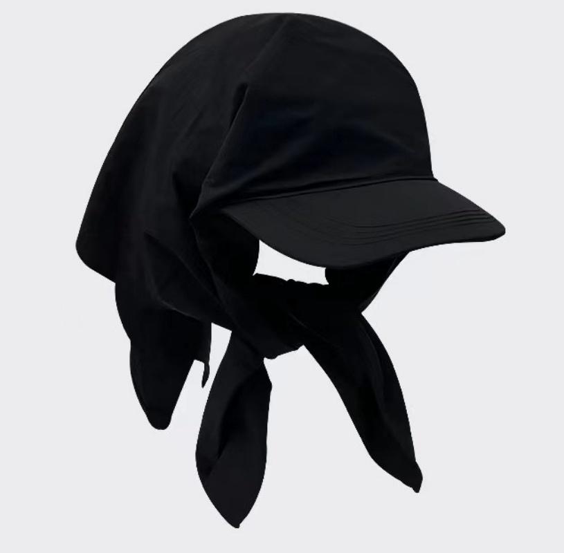 Neues Kopftuch Hut Riemen Nackenschutz Sonnenschutz Visier Outdoor Camping Stil Kappe black