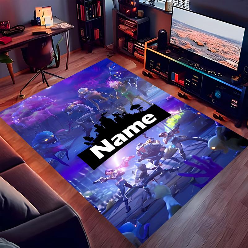 Custom personalization Fortnite Print Area Rug - Soft, Washable Non-Slip Indoor Mat,Living Room,Home&Office Decorative Rug