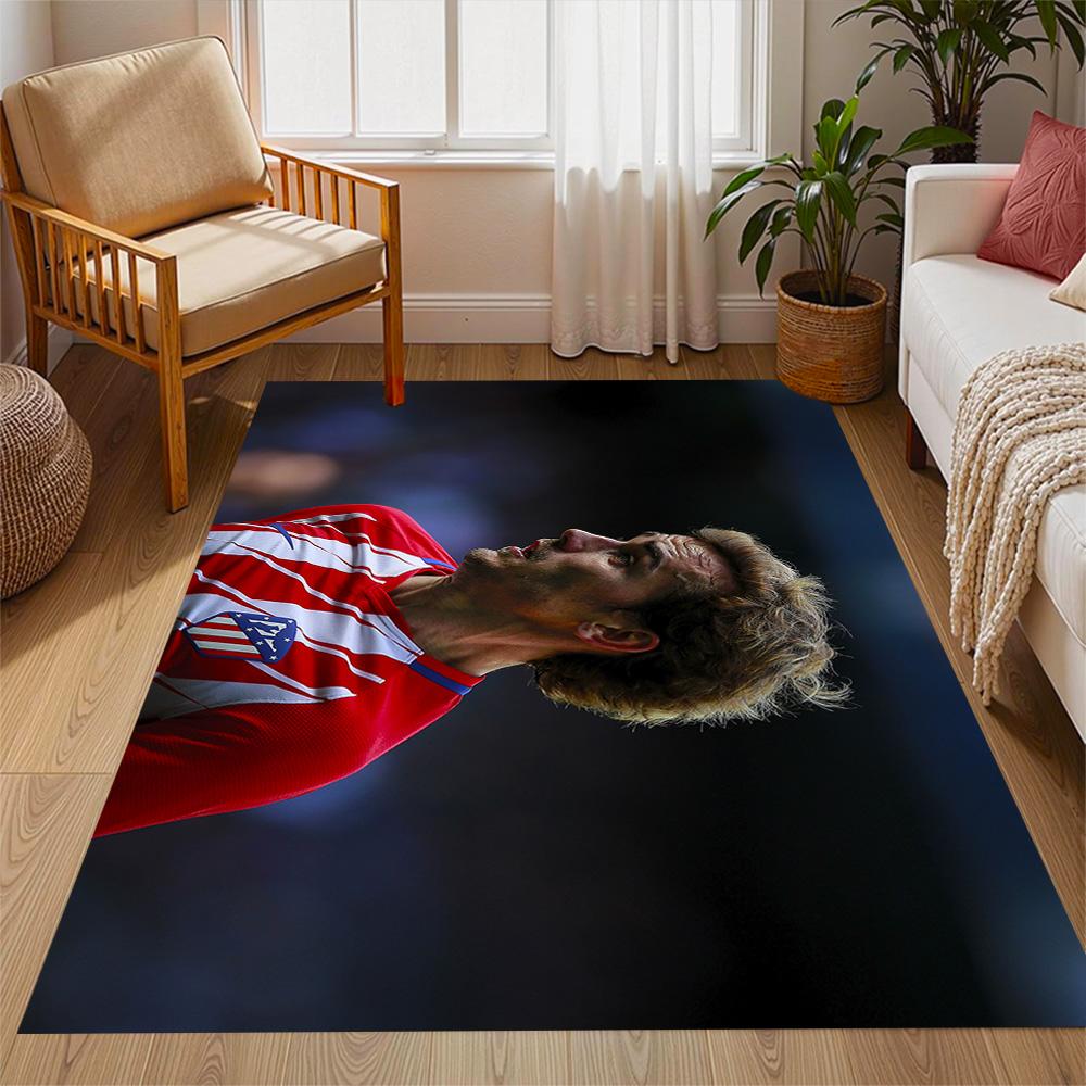 Atletico Madrid Player Floor Mat Design for Game Room Hallway Study room Bedrooms Anti-slip Rug Decorate Offices