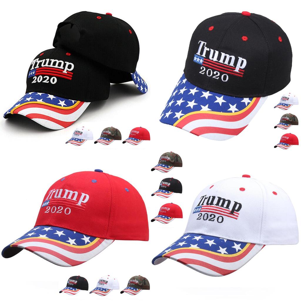 Trump President Donald 2020 Hat Usa Flag Make America Great Again Baseball Cap