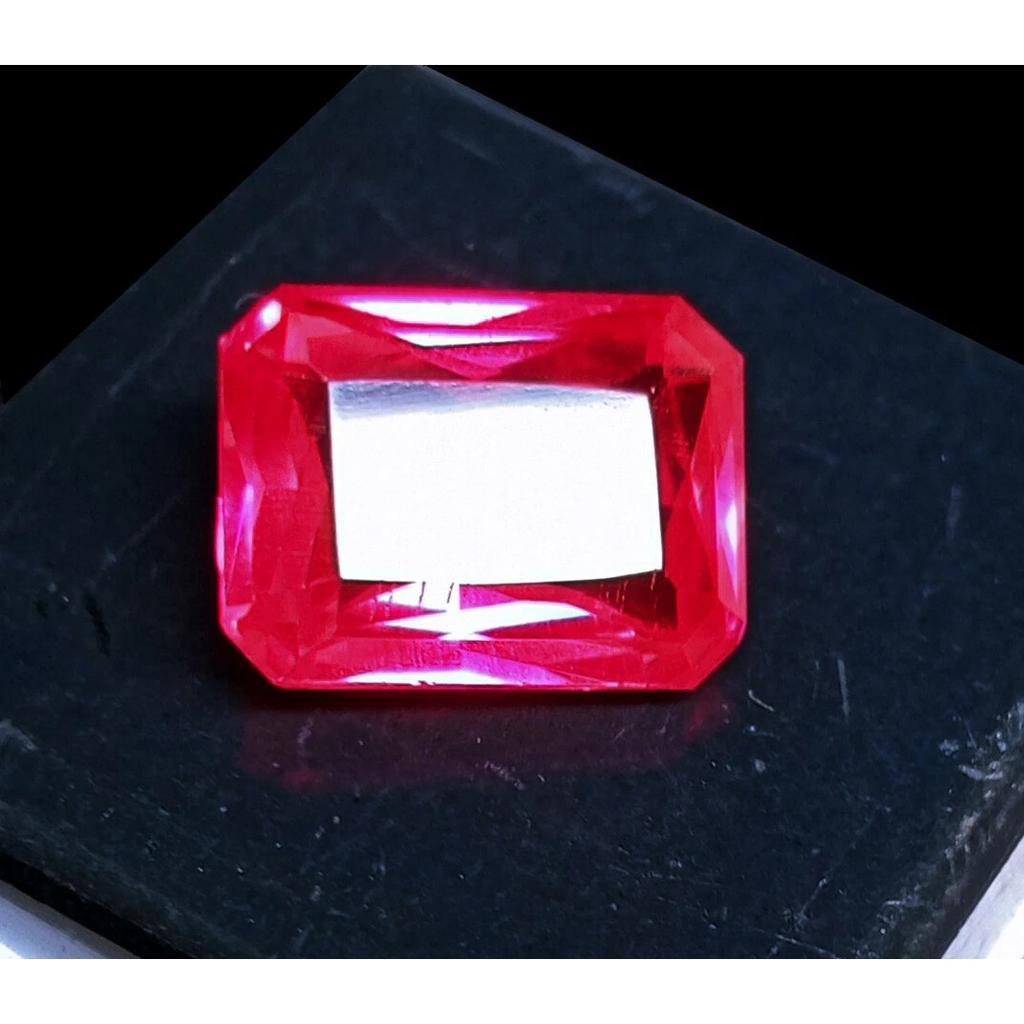 Certified Natural Pink Sapphire Emerald Cut 12 Ct Beautiful Loose Gemstone