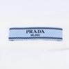 Prada P421E S201 White Cotton Triangle Logo Back Long Oxford Button-Down Shirt Tops 36 whiteUsed