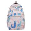 Cute Goose Cartoon Cat White Bear Sheep Pattern Student Backpack Teens For