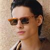 Luxury Brand Designer Retro Eyebrow Metal Frame Square Sunglasses Women For Men Sun Glasses Punk Popular Rivet Eyeglasses