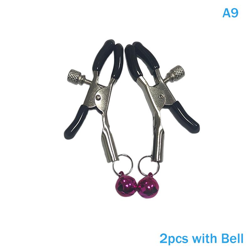 Colorful Metal Nipple Clamps 1/2Pcs Female Sex Toys for Women Couples Bondage Breast Clips Adjustable Sensual Accessories