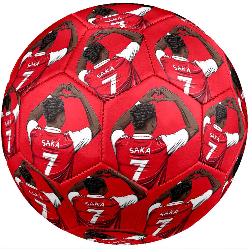Pallone da calcio tema Bukayo Saka Taglia 5 Pallone da calcio Tocco Morbido Pallone da calcio per Allenamento Professionale per Sport all'Aperto