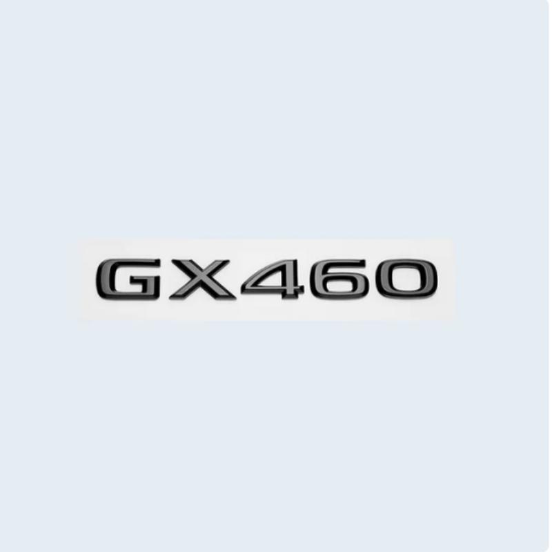 New 3D Chrome Glossy Black ABS Letters Number GX400 GX460 GX470 Emblem For Lexus Car Trunk Logo Badge Sticker