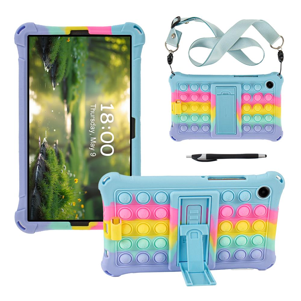 Weiche Silikon Kinderhülle für Samsung Galaxy Tab A11 8,7 Zoll SM-X133 SM-X135 Ständer Tablet-Hülle für Tab A9 8,7'' X110 Funda