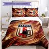 Japan Football Printed Bedding 3 Piece Set Cozy Breathable Bed Cover Set as Housewarming Holiday Gift