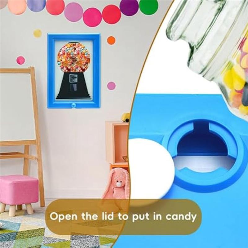 Praktischer Candy Frame - Vintage Süßigkeiten-Spender, Mini Wandmontage Kaugummiautomat, Hängende Süßigkeiten-Maschine Kunst, An die Wand hängen