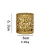 Nordic Golden Geometric Hollow Wrought Iron Candle Holder Creative Aromatherapy Candle Cup Home Decoration Ornaments Art Craft