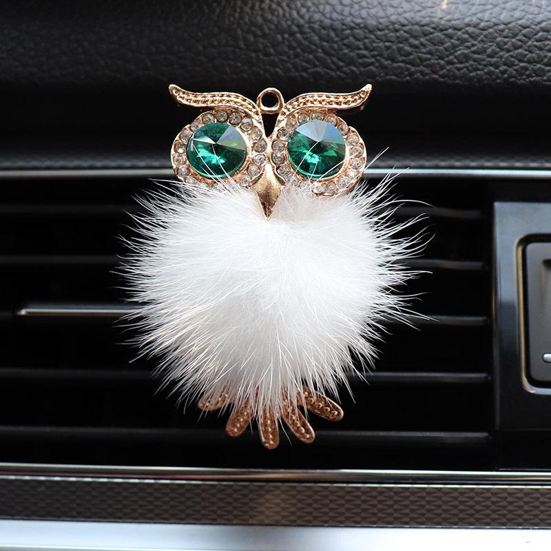 Mao Mao Owl Car Outlet Perfume Perfuel Inlays Drilling Cotycard Creative Creative Car Wind Found