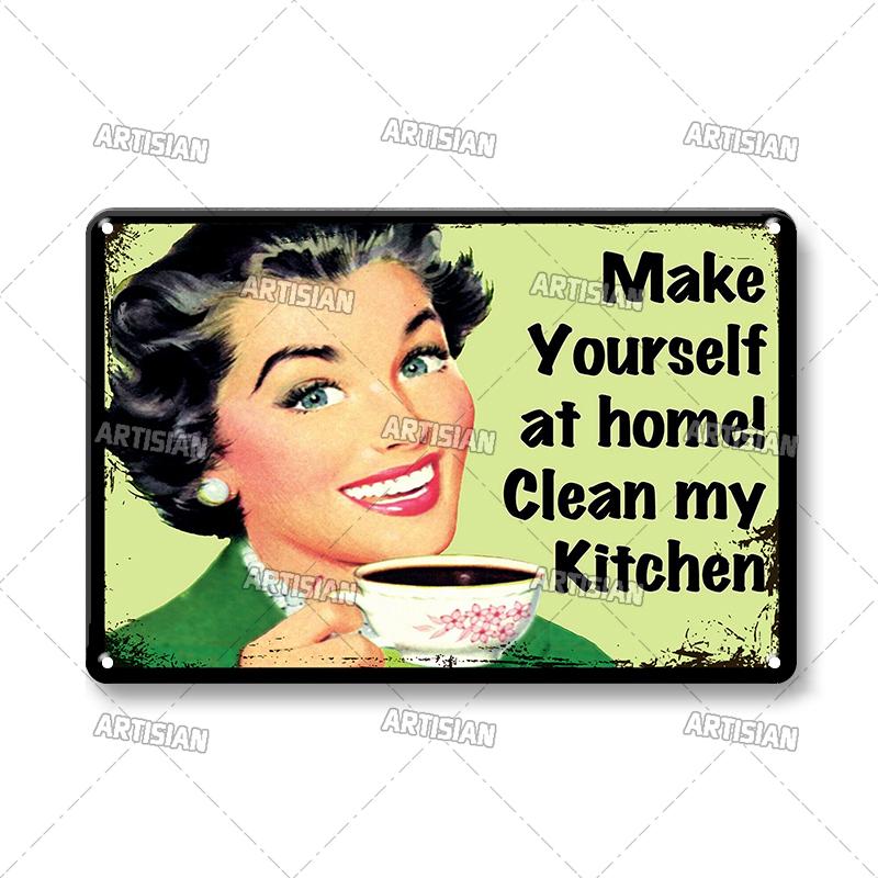 Vintage Coffee Metal Tin Sign Decorative Plate Retro Tea Time Metal Poster Home Bar Cafe Indutrial Decor Old Wall Metal Signs