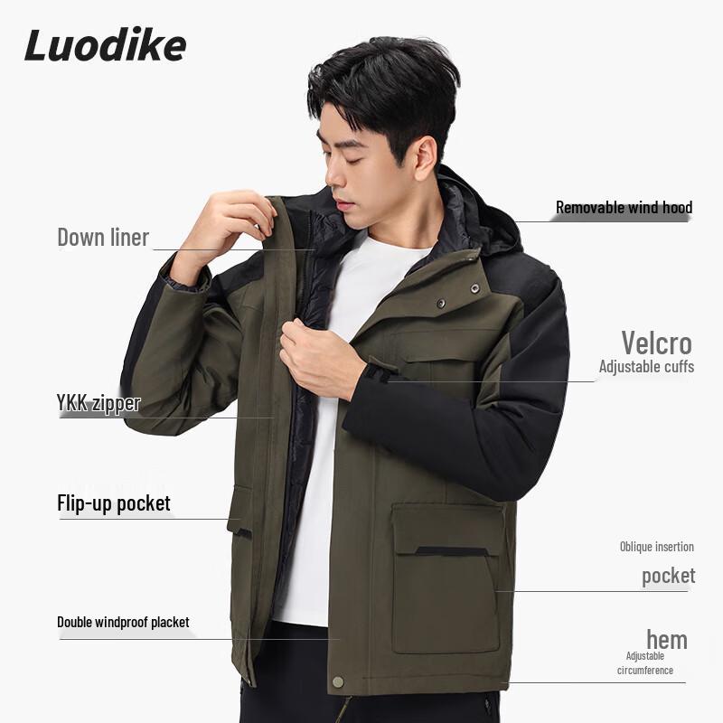 Luodi Outdoor 3-in-1 Down Jacket L4V3FC1557