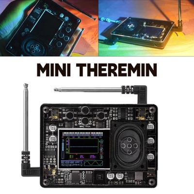 Theremin Vintage Hudební Modul Typ C Rozhraní 2 Zásuvné Antény Theremin Více Nastavitelných Zvuků pro Začátečníky