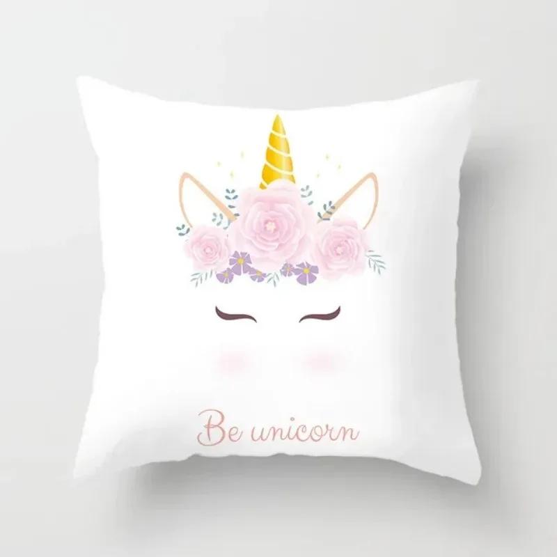 Mandala Tropical Flamingo Pattern Decorative Pillows Unicorn Pillowcase Polyester Pillowcase Home Hotel Decoration Pillowcase .